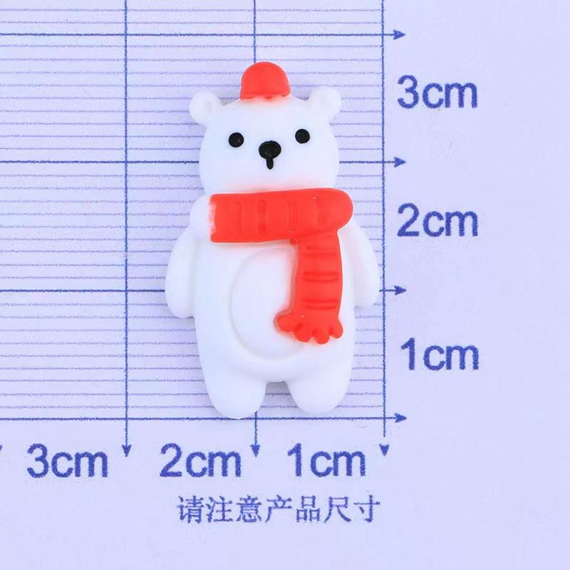 12Pcs New Cute Mini Christmas Series Flat Back Resin Cabochons Scrapbooking DIY Jewelry Craft Decoration Accessorie