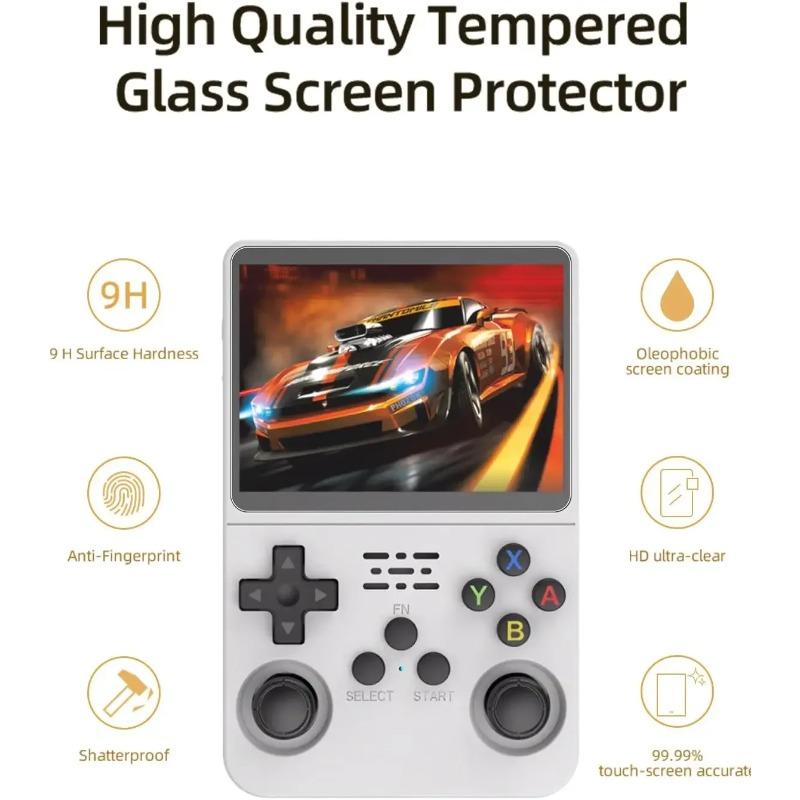 Hard EVA Shell Carrying Case Custom Fit R35S R36S Handheld Game Console Shockproof Protective Cover Organizer Pouch
