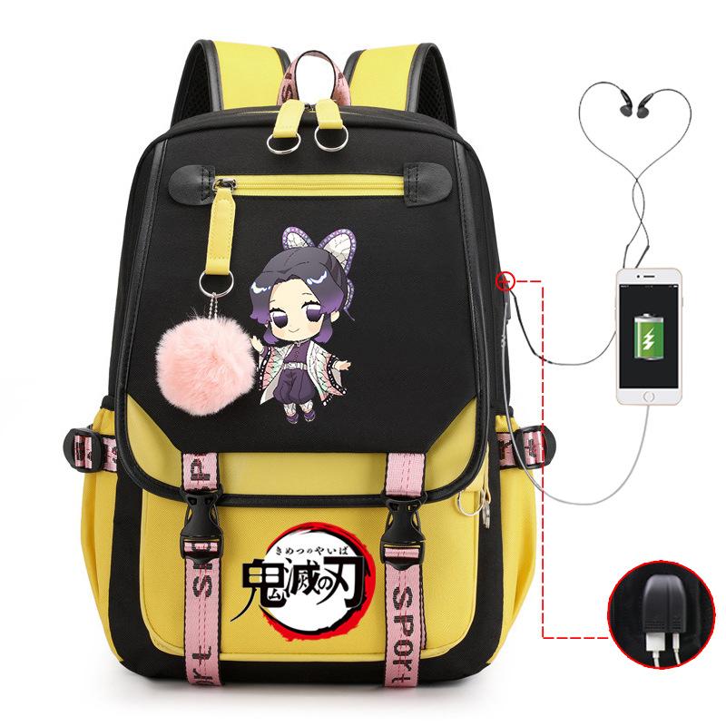 Demon slayer ghost extermination column student schoolbag junior high school student primary school student middle school student backpack