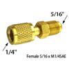 Adapter Female 5/16 X M1/4SAE For Air Conditioning S R32 R410a
