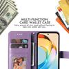 For Honor X60 5G Case Floral Pattern PU Leather Wallet Stand Phone Cover