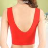 Sexy Lace Large Size Back Underwear for Women Without Steel Ring Gathered Anti-sagging Vest Bra Thin Breathable Simple Natural Bra