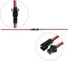 JST 2-Pin Cable Kit – 22AWG 135mm – 20 Pairs Male & Female – For RC Models, Car Audio, Adapters – Red/Black