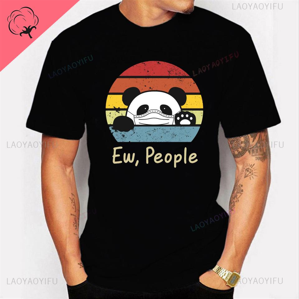 Ewpeople Tshirt Fashion Shortsleeved Men and Women Summer Street Hip Hop Funny Tee Cotton Black Male Tops Casual Oneck Tees