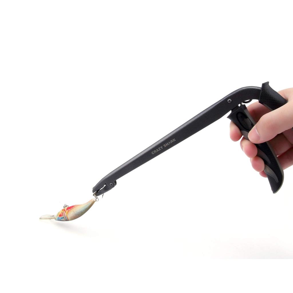 CRAZY SHARK Stainless Steel Hook Releaser/Remover, Quick Hook Removal, Lightweight, Portable Fishing Tool with Safety Rope
