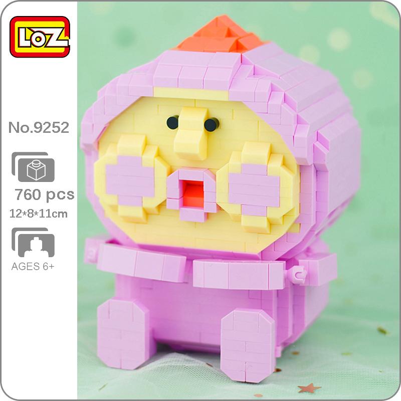 

LOZ 9252 мультфильм персик монстр жир фрукты питомец сидя кукла 3D модель DIY мини алмазные блоки кирпичи строительная игрушка для детей без коробки