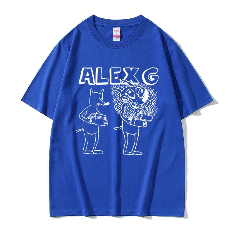 Sänger Alex G Print T-Shirt Männlich Sommer Freizeit T-Shirts Kurzarm Herren Damen Mode Lustiges Mode T-Shirt Unisex Vintage T-Shirt