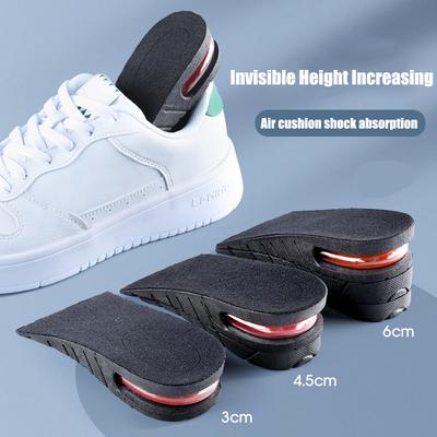 Höhenverstellbare Einlegesohlen für Damen Herren Erhöhungsschuhe Polster Unisex Sneaker Fersenheber Einlage Erhöhung Halbe Einlegesohlen 3-7,5cm
