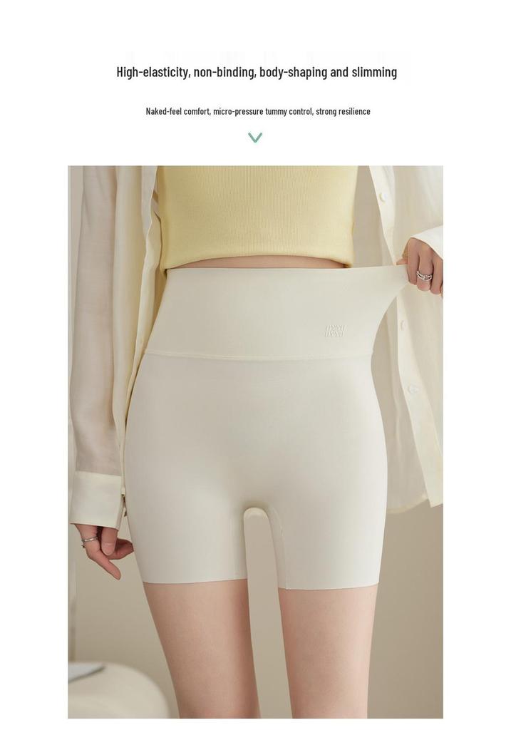 Women's Plus Size High Waist Shark Skin Cycling Shorts with Tummy Control and Built-in Underwear