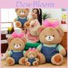 Adorável Urso Borboleta Rosa Brinquedo de Pelúcia Para Crianças Aconchegante Boneca Animal de Pelúcia