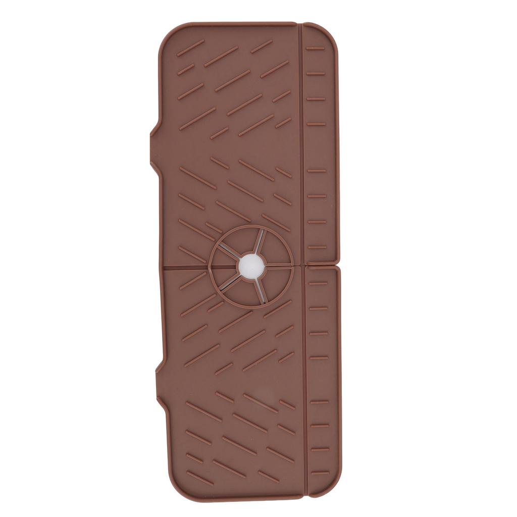 Faucet Absorbent Mat Washable Reusable Silicone Sink Countertop Water Catcher for Kitchen Bathroom