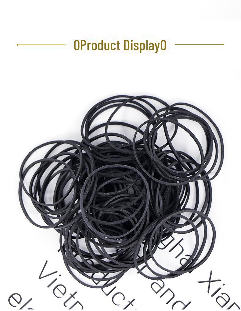 High Elastic Black Rubber Bands - Durable, Fade-Resistant, Vietnamese Cow Rubber Rings