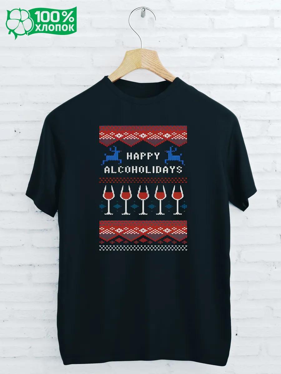 NEW YEAR S Print T-shirt XL