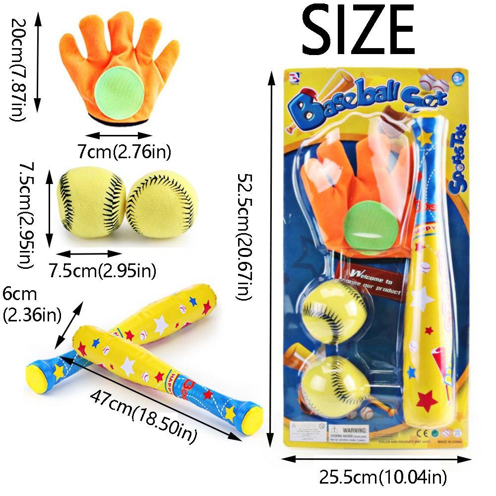 Soft Children's Baseball Toys Set Practice Simulated Baseball Game Pitching Practice