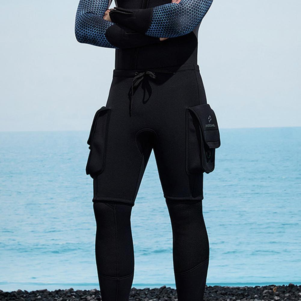 Spodenki do nurkowania 3 mm i 2 duże kieszenie Spodnie techniczne do nurkowania Skrócone spodnie neoprenowe do pływania Surfing Snorkeling Nurkowanie Kajakarstwo