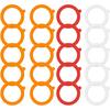 20 Pieces Rubber Seals Rings for Glass Jars, Airtight Silicone Gasket Sealing Rings for Jars, Fits Most Sizes, Leakproof Rubber Gasket Replacement