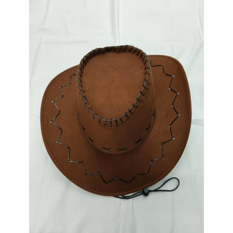 Western cowboy hat men's outdoor cover hat Mongolian grassland knight hat travel hat stage performance prop hat