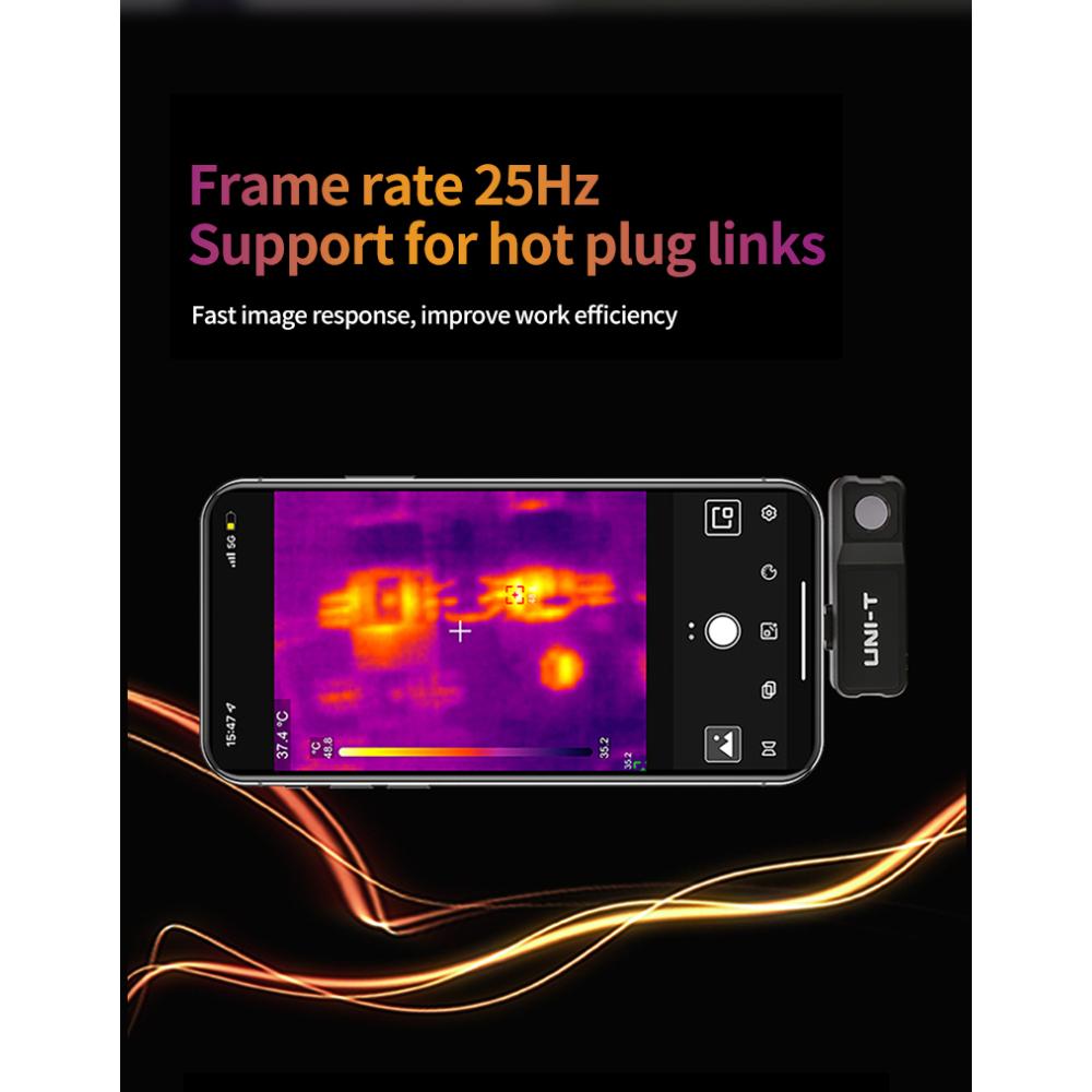 UNI-T Thermal Imager For Phone UTI120MS Thermal Imaging Camera For IOS PCB Circuit Floor Heat Detection