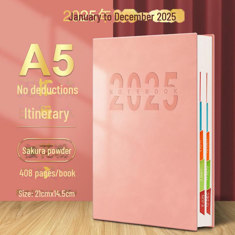 

Персонализированный календарь-блокнот на 2025 год с планировщиком эффективности, ремешком и вариантами логотипа