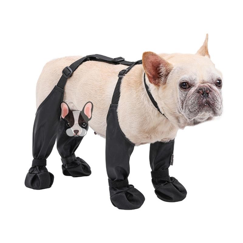 Dog Rain Booties Paw Protector AntiSlip Dog Shoes Outdoor Walking Rain Shoes Puppy Waterproof Foot Covers for Rainy Day