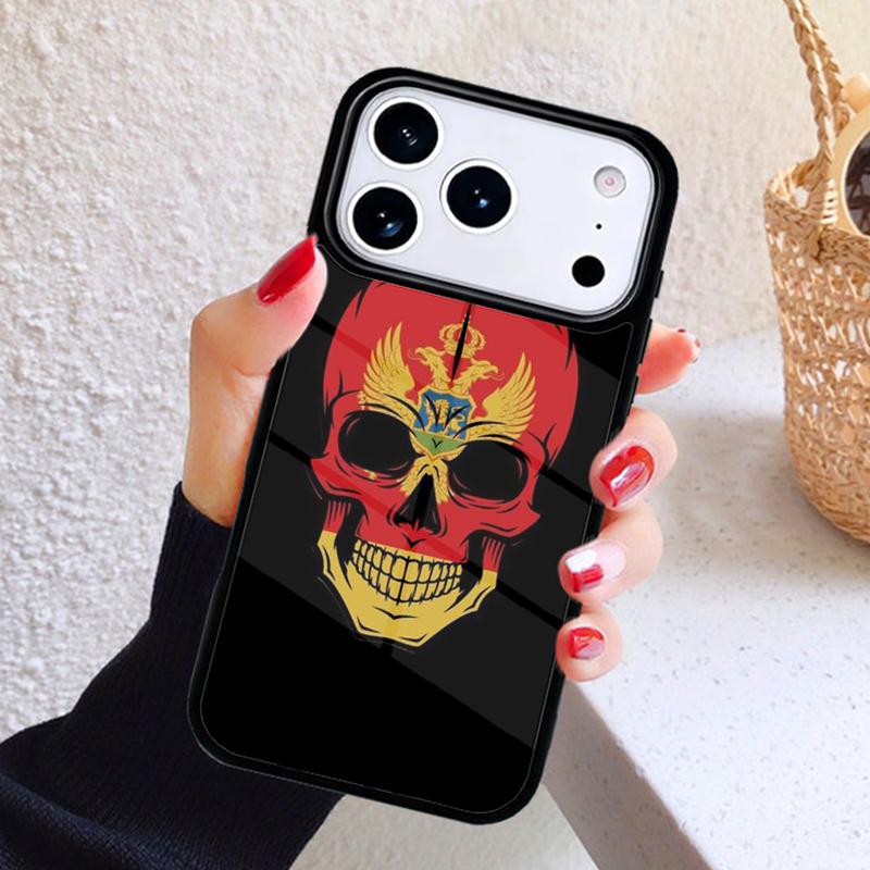 Montenegro Flag Phone Case For iPhone 17 Air 16 15 14 13 12 11 Pro Max Plus
