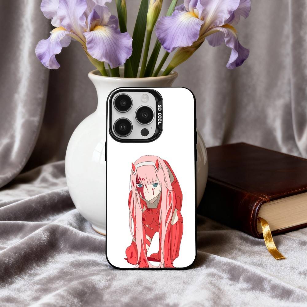 D-Darling in The F-Franxx Z-Zero Two Phone Case For iPhone17,16,15,14,13,12,11 Plus,Pro Max Black Candy silver phone case iPhone13PRO
