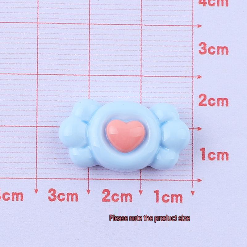 Glossy Cartoon Rabbit DIY Resin Shoe Buckle Ornaments.