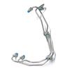 1Set Fuel Injector Lines Silver Metal Automotive Supplies For Cummins 3.9L 4BT Engine 12Mm VE Pump Diesel 3960725 3960726-A53R