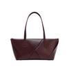2025 Fashion Minimalist Large-Capacity Tote with Woven Detail, Retro Style, High-End Zipper