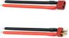 3-Pack 14AWG Deans Style T-Plug Battery Connector Cables | Male & Female Set | RC Battery Connection Wires | Red