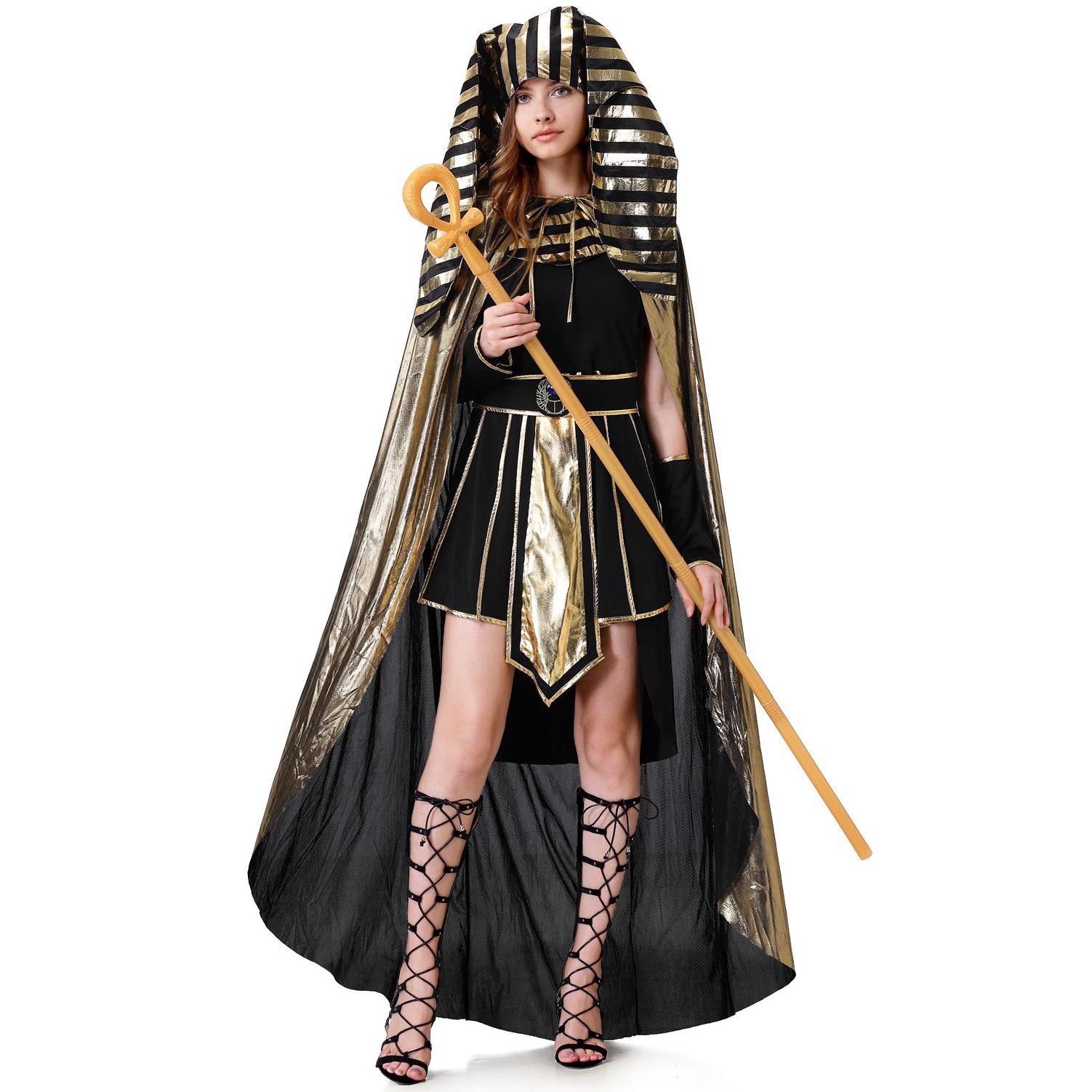 

Greek Muse court Cleopatra party cos costume, medieval Egyptian pharaoh costume, Halloween costume M