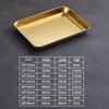 Multipurpose Stainless Steel Rectangular Serving Tray