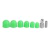 8PCS M8 Thread Dent Tap Down Tool 6 Green Rubber Heads Paintless Dent Repair Tool  Auto Shops