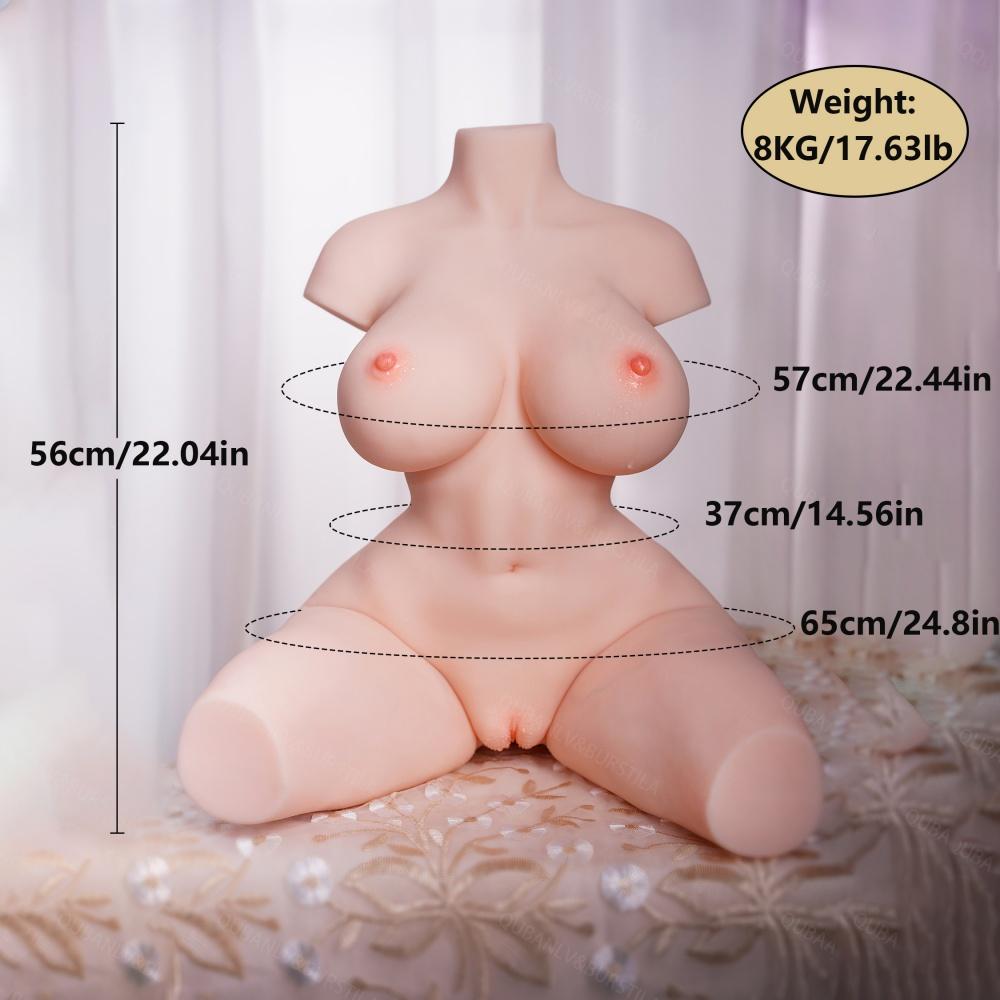 Juguete Sexual para Adultos Extremadamente Seductor Realista Suave Trasero Vagina Ano Masturbador Masculino Muñeca Sexual TPE Silicona Medio Cuerpo Muñecas de Amor 18+