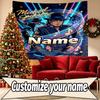Arazzo Personalizzato con Nome Michael Jackson, Decorazione Murale, Camera da Letto, Stanza dello Studente, Appartamento, Soggiorno, Sfondo per Feste, Regalo di Compleanno