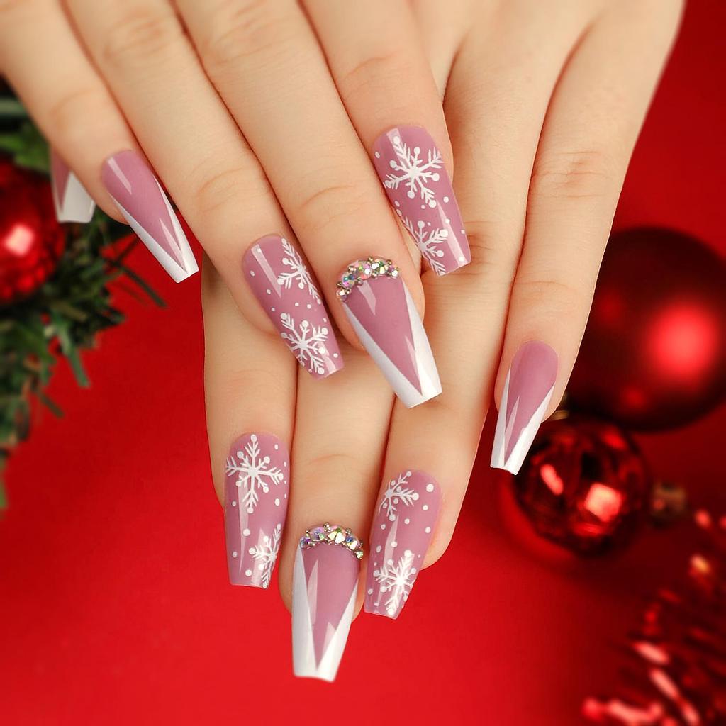 Christmas Element Nail Art Stickers and Wearable Tips