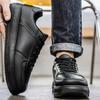 Black Men's Platform Sneakers All-match Breathable Height-enhancing Casual Shoes New Outdoor Fashion Skateboard Shoes Tenis 2025