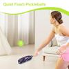 Tiché penové pickleballové loptičky na vnútorné alebo vonkajšie tréningy Pickleballové loptičky s presným odskokom ako skutočná loptička 3 kusy Zelená a žltá farba