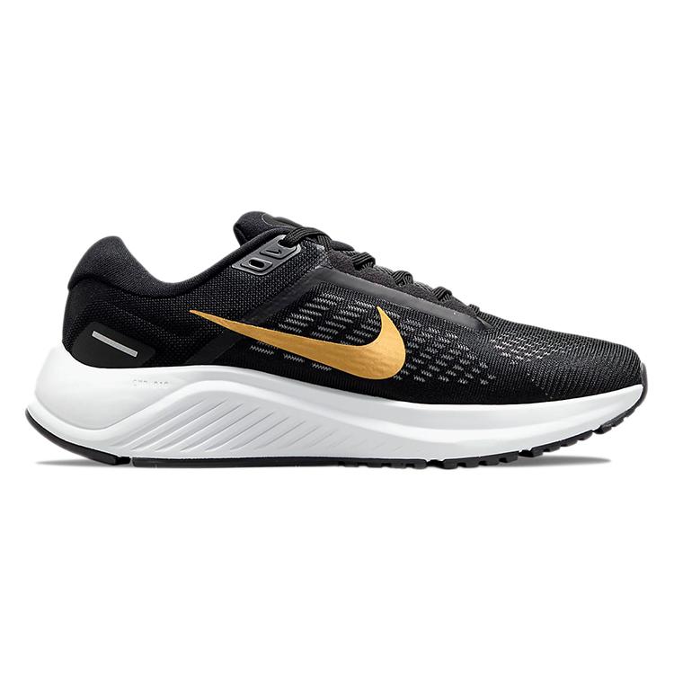 Nye Nike Air Zoom Structure 24 'Black Metallic Gold Coin' Dame DA8570-003