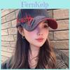 Duckbill Cap With Embroidered Letters For Summer Outdoor Sun Protection