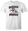 Mens T-Shirt Pew Pew Madafaka's Evil Unicorn Rainbow Unicorn Fun Shirt