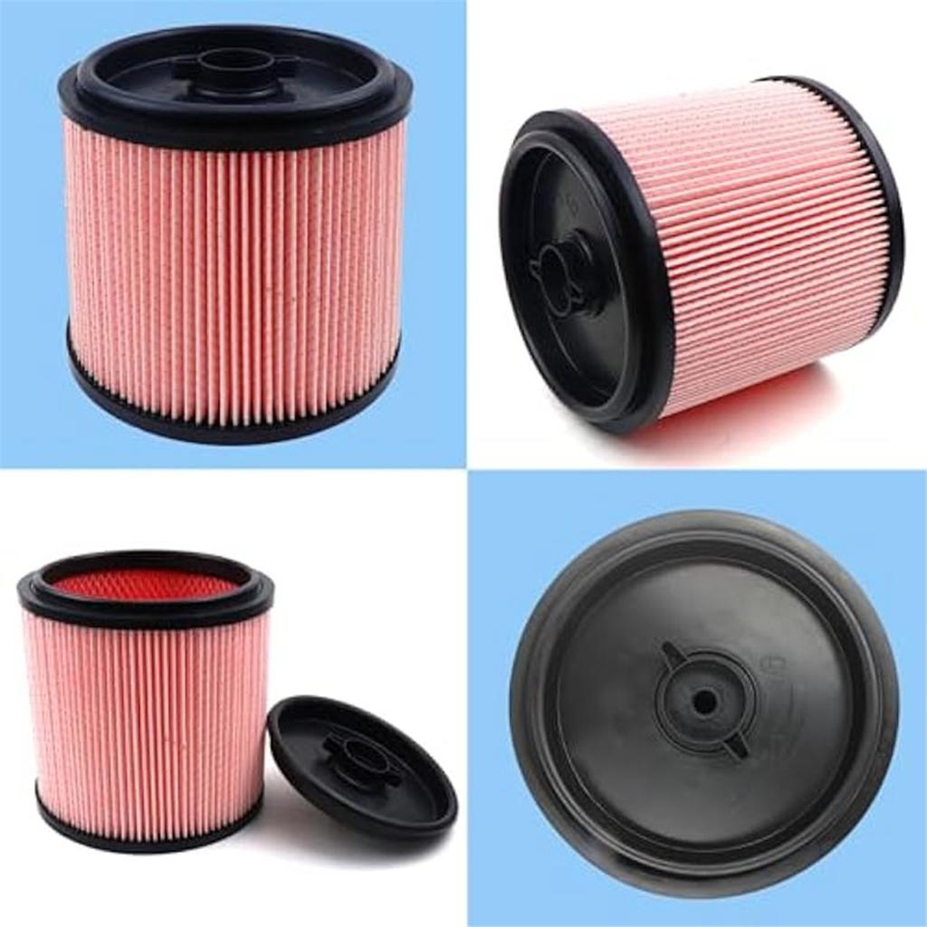 HEPA Filter for Vacmaster Fine Dust Cartridge Filter & Retainer 5 To 20 Gallon Wet/Dry Vacs, VCFF