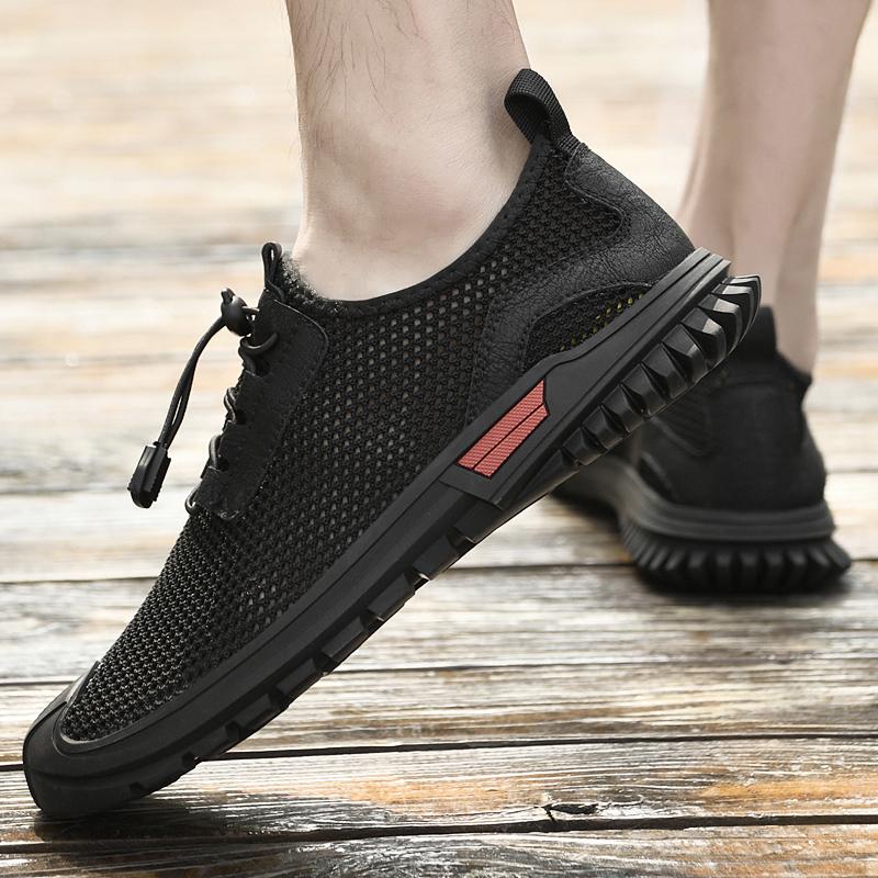Fashion Men's Casual Style Sneakers Running Shoes Mesh Surface Refreshing Breathable Casual Flats New Arrival Non-Slip Walking Shoes