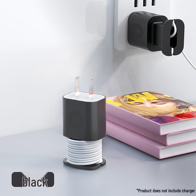 

Silicone Apple Charger Case: Cable Winder & Scratch Protection Sleeve.