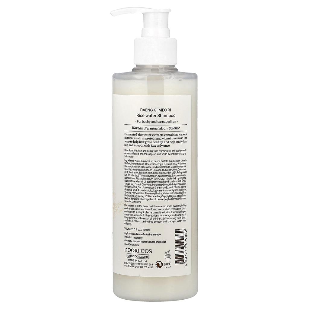 DAENG GI MEO RI, Reiswasser-Shampoo, für mattes und geschädigtes Haar, 400ml (13,5 fl oz)