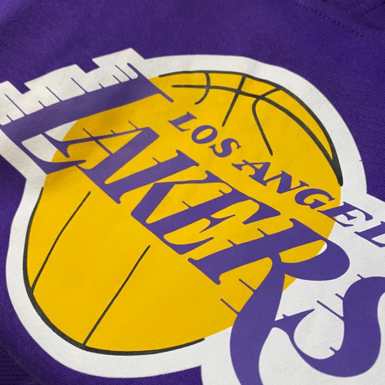 Nike X NBA Collaboration Hoodie Los Angeles Lakers Fleece Simple Comfortable Hooded Kids hoodies Purple 3Z2B7FFPQ-LAK