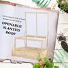2-In-1 Wooden Greenhouse Planter Box - Natural