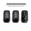 Alloy Auto Key Fob Cover Case Fit For Toyota Rav4 Yaris Cross Corolla Land Cruiser 200 Crown Camry Protector Key Fob Housing Auto Accessories