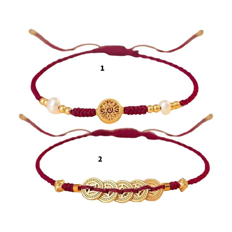 Symbolisches rotes Seil Armband Rotes Band Glücksarmbänder Einzigartiges Armband Geeignet für Vermögensaufbau und Segen