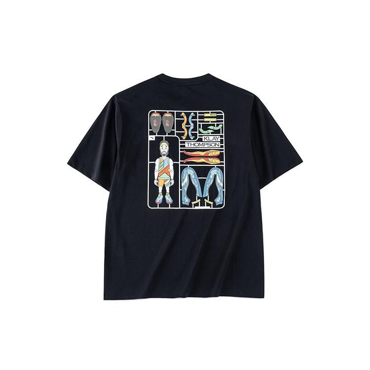 Anta T Shirts Men's Black Crew Neck Moderate Straight Fit 152321177-4